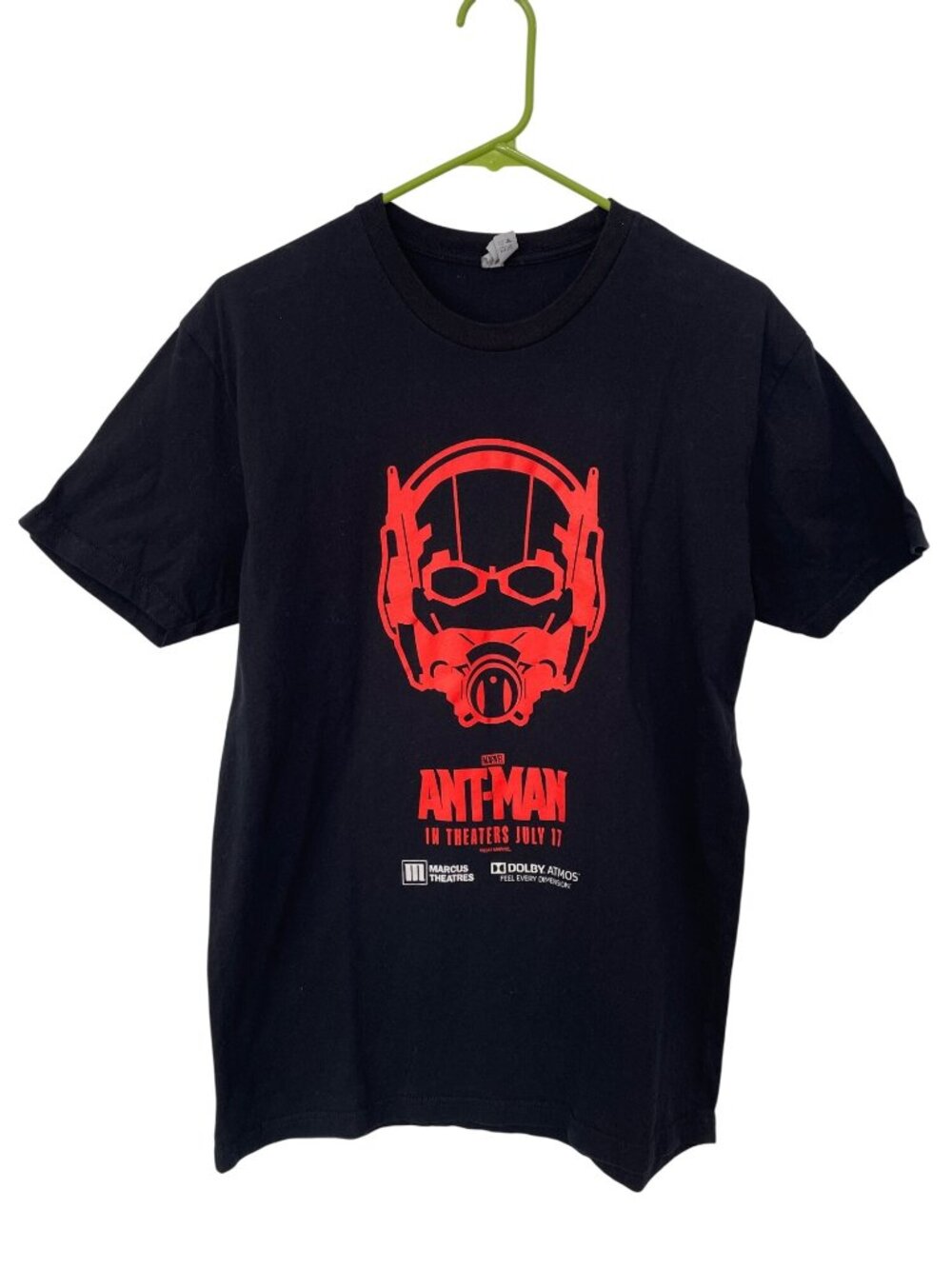 Next Level Apparel Graphic Tee Medium Marvel Ant-Man Promotional T-Shirt Black